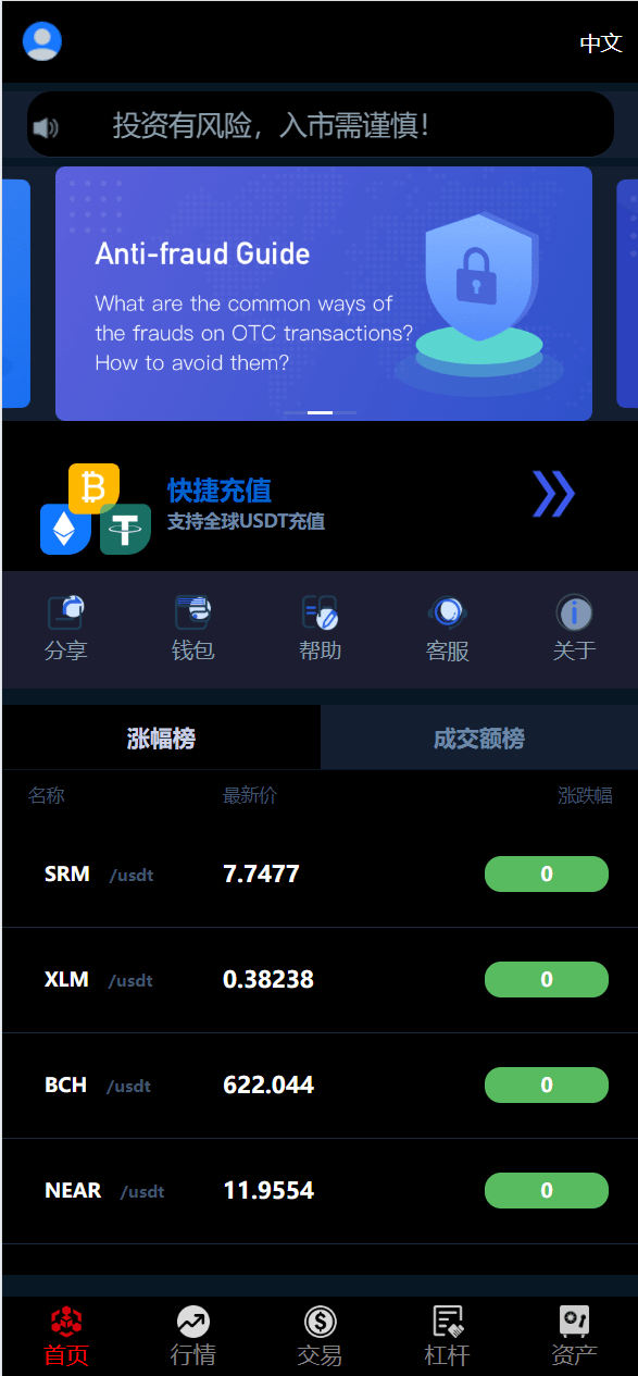 全新UI五种语言微盘系统/出海版理财系统/外汇投资理财/虚拟币USDT充值